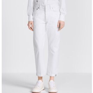 Dior White Women's Boyfriend Jeans